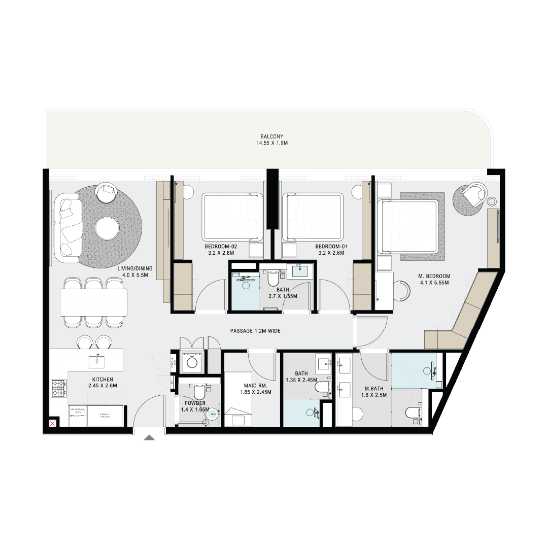 3 Bedroom